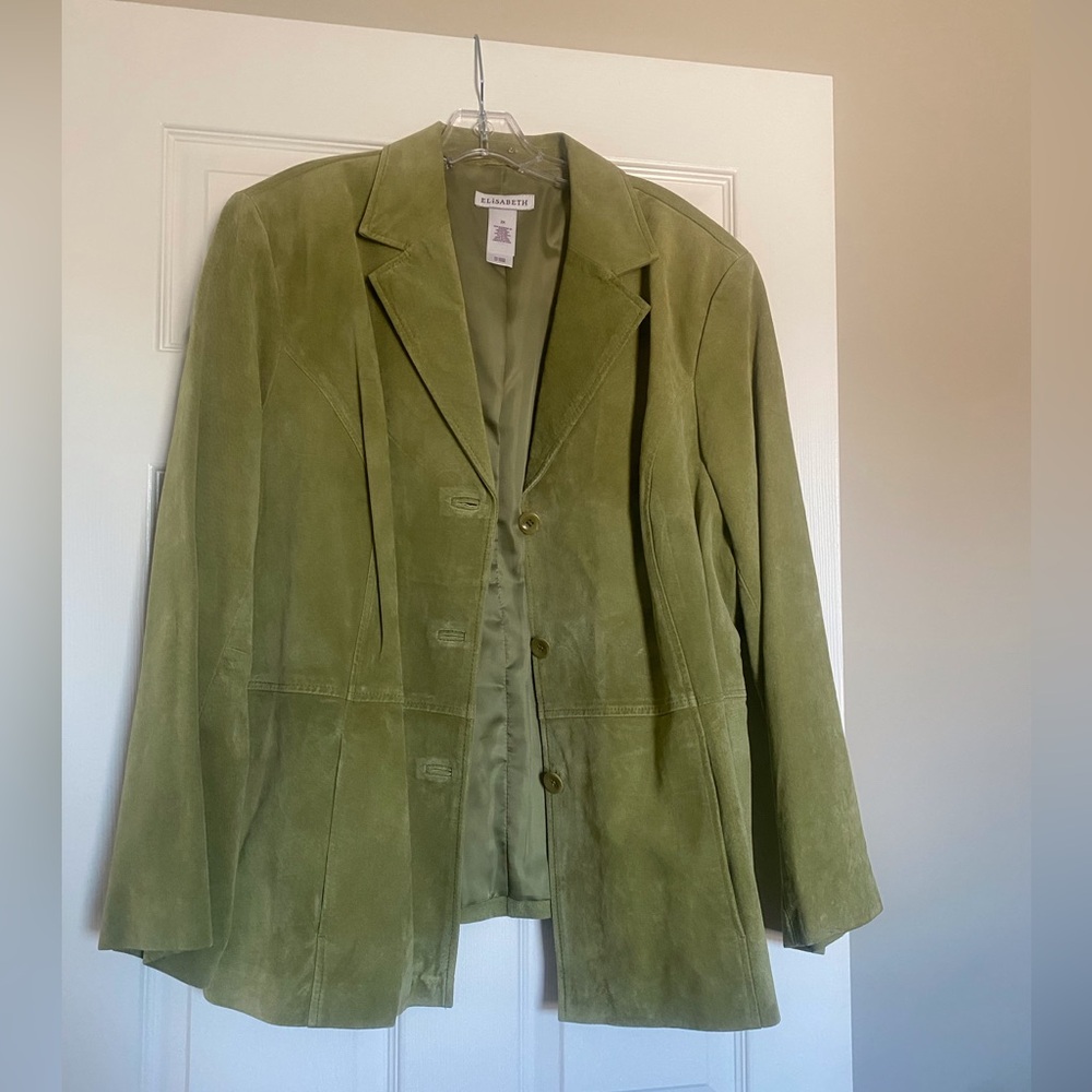 Green Suede Women's Jacket